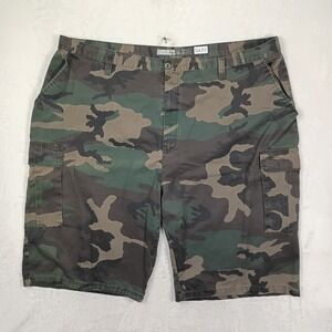 RW Cargo Shorts Mens 54 Green Camo Woodland Utility Gorpcore Military
